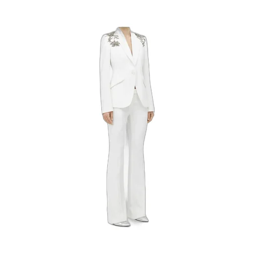 Single Breasted Embellished Shoulder Blazer