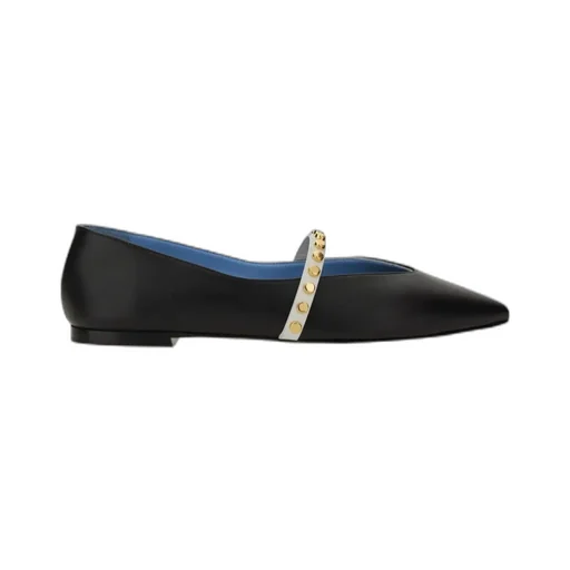 Pointed-Toe Embellished Flats