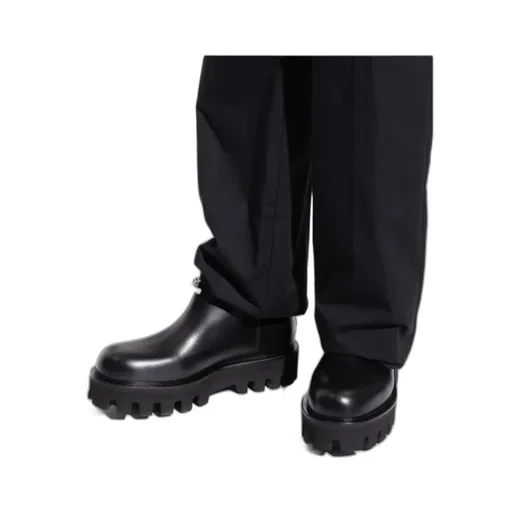 Logo Plaque Ankle Boots