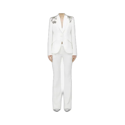 Single Breasted Embellished Shoulder Blazer