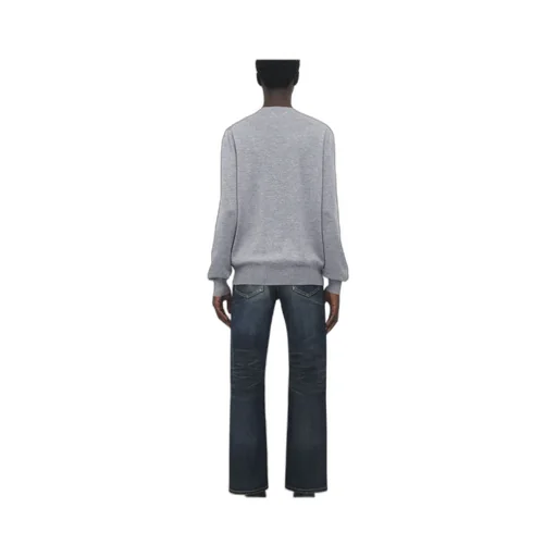 Merino Wool Inverted Skull Jumper