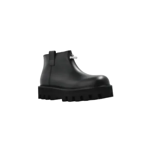 Logo Plaque Ankle Boots