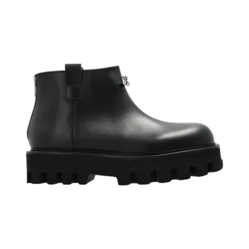 Logo Plaque Ankle Boots