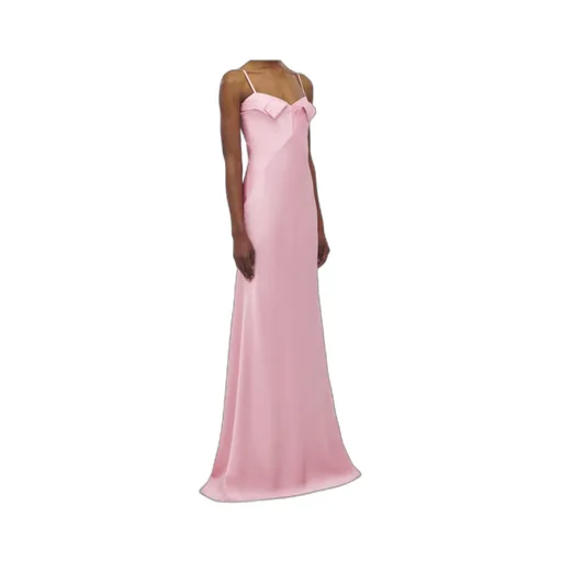 Maxi Slip Dress With Bow Detail