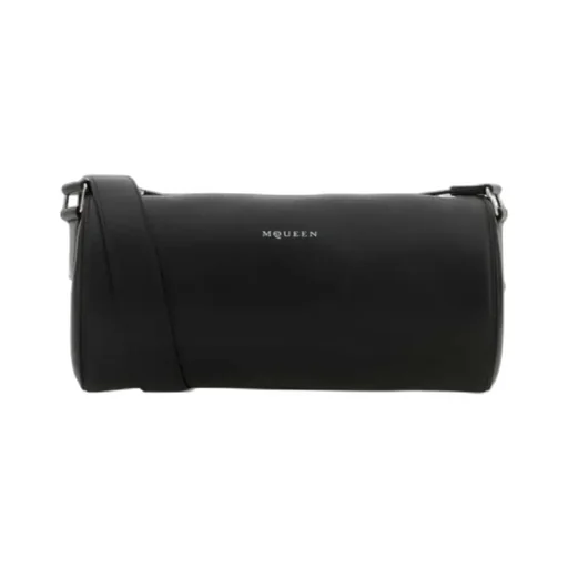 Logo Printed Roller Shoulder Bag