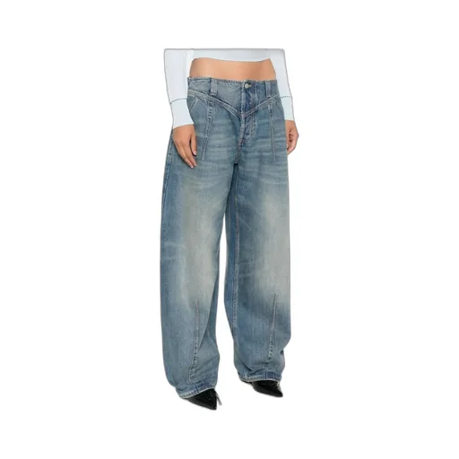 Whiskering Effect Jeans