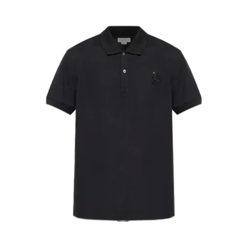 Rose Embellished Polo Shirt