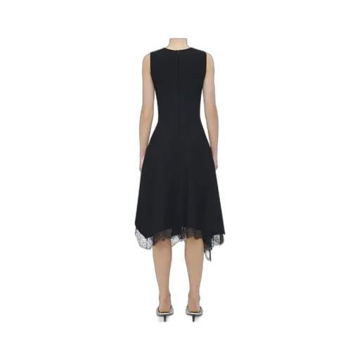 Lace Detail Asymmetric Dress
