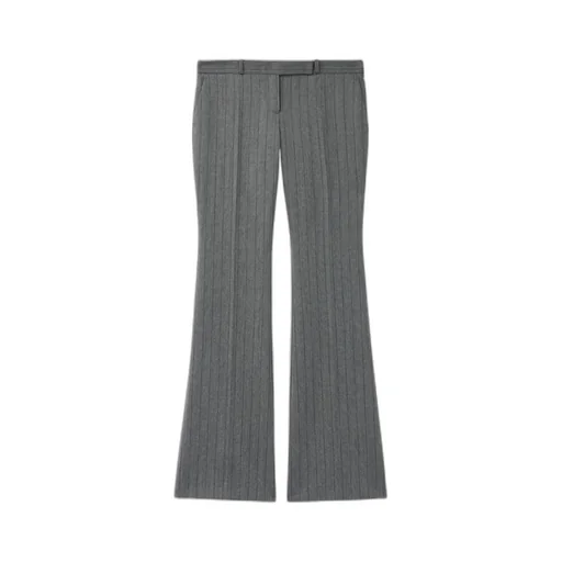 Pinstripe Flared Trousers