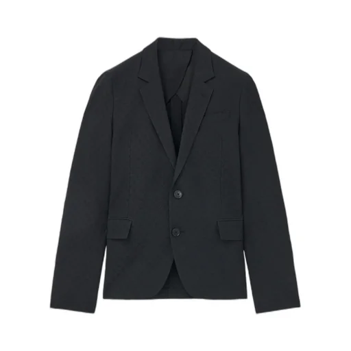 Skull Jacquard Single Breasted Blazer