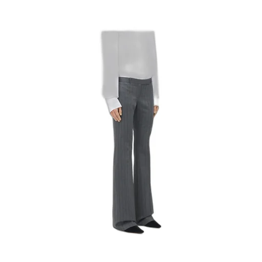 Pinstripe Flared Trousers