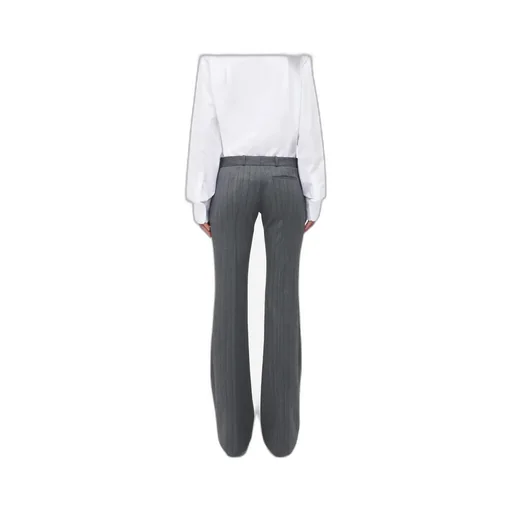 Pinstripe Flared Trousers