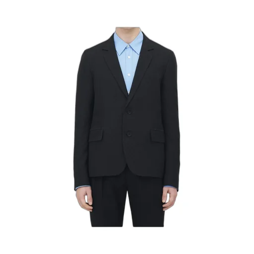 Skull Jacquard Single Breasted Blazer
