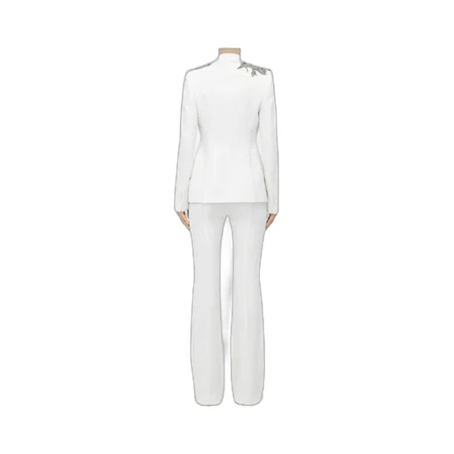 Single Breasted Embellished Shoulder Blazer
