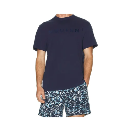Flocked-Logo Crewneck T-Shirt