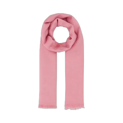 Floral Jacquard Frayed-Edge Scarf