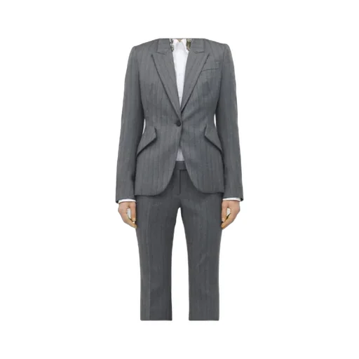 Herringbone Single-Breasted Jacket