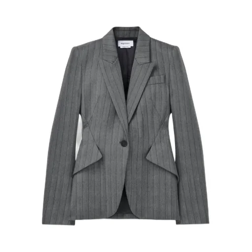 Herringbone Single-Breasted Jacket