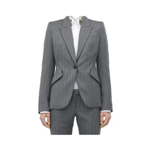 Herringbone Single-Breasted Jacket