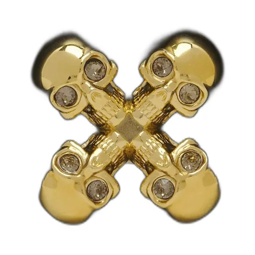 Skull Flower Chain-Linked Shoulder Bag