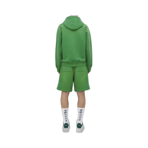 Logo Embroidered Drawstring Hoodie