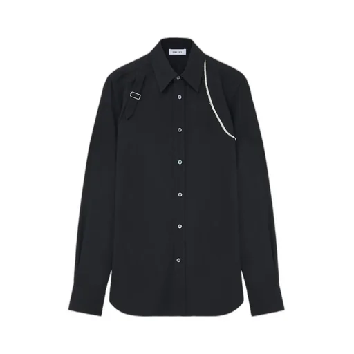 Strap-Detail Shirt