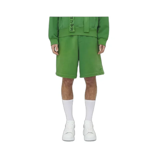 Logo Embroidered Wide-Leg Shorts