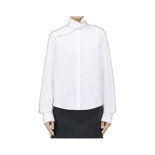 Oversized-Collar Cotton Shirt