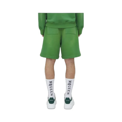 Logo Embroidered Wide-Leg Shorts