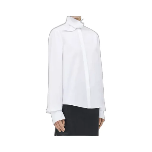 Oversized-Collar Cotton Shirt