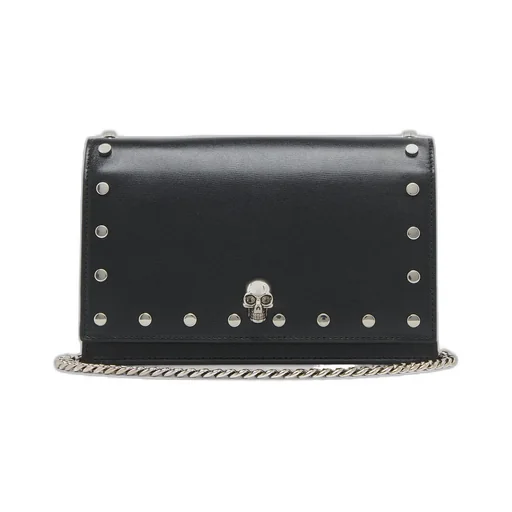 Small Skull Studded Shoulder Bag