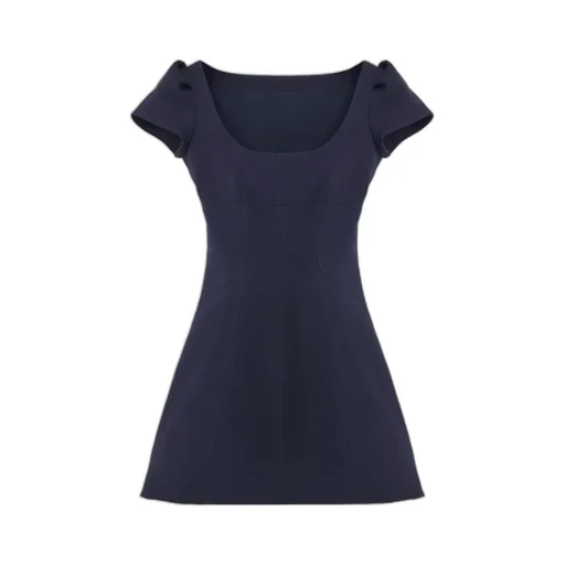 Square-Neck Mini Dress