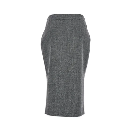 Butrton Detailed Midi Skirt
