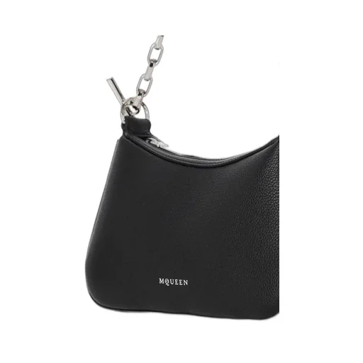 Logo Printed Chain-Linked Shoulder Bag