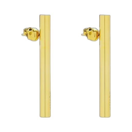 T-Bar Earrings In Antique Gold