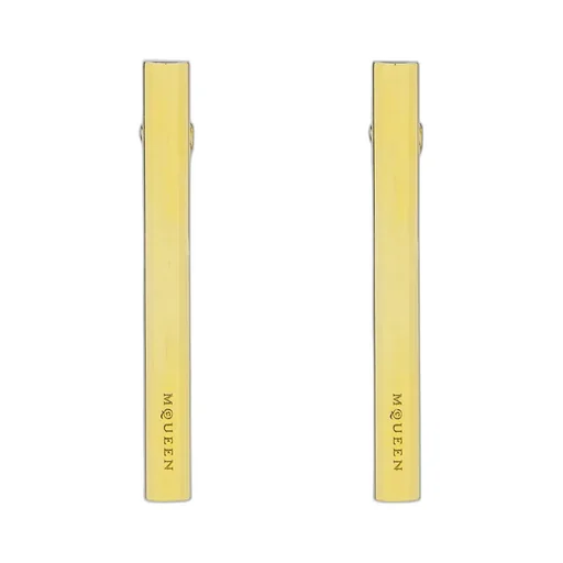 T-Bar Earrings In Antique Gold