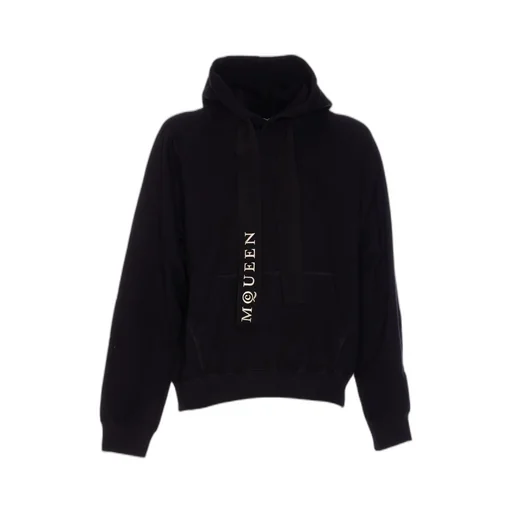 Logo Embroidered Drawstring Hoodie