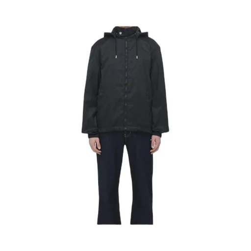 Skull Jacquard Hooded Lightweight Jacket