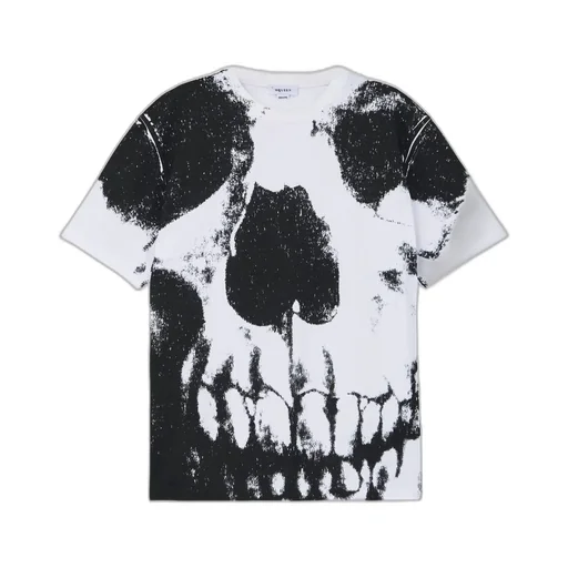 Skull Printed Crewneck T-Shirt