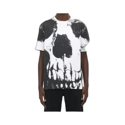 Skull Printed Crewneck T-Shirt