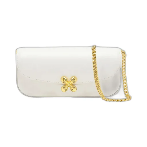 Small Skull Flower Embellished Shoulder Bag