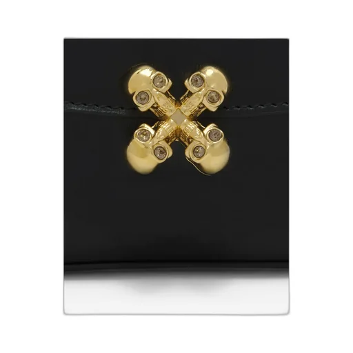 Small Skull Flower Embellished Shoulder Bag