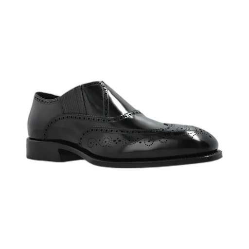 Brogue Style Slip-On Loafers