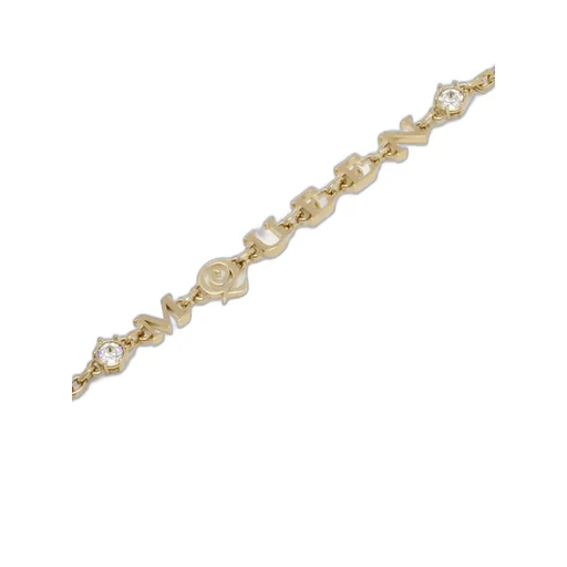 Logo Lettering Embellished Bracelet