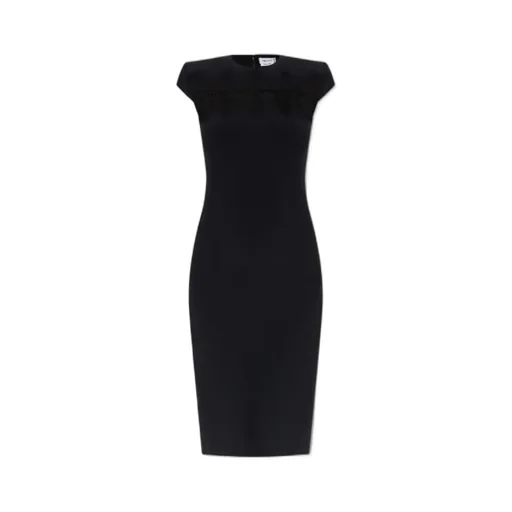 Back Slit Midi Dress