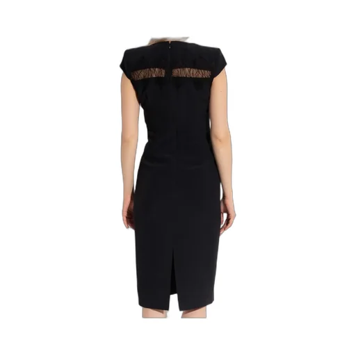 Back Slit Midi Dress