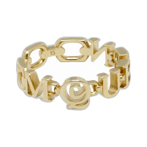 Logo Lettering Chain Ring