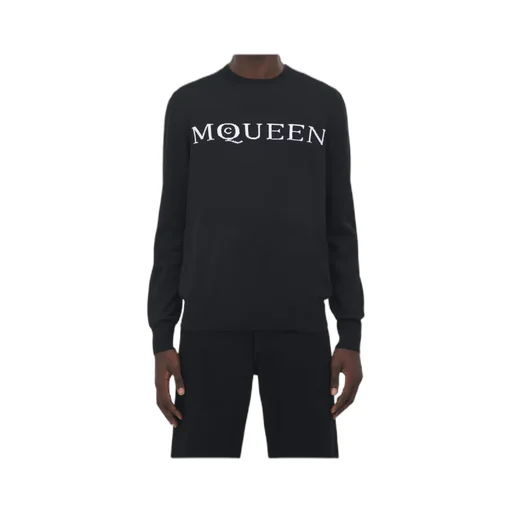 Logo Intarsia-Knit Crewneck Jumper