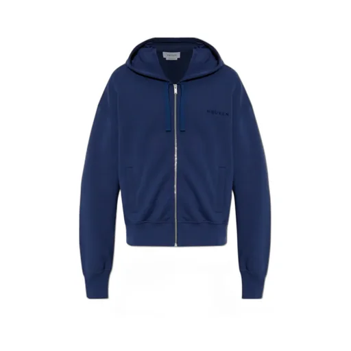 Logo Embroidered Zip-Up Hoodie