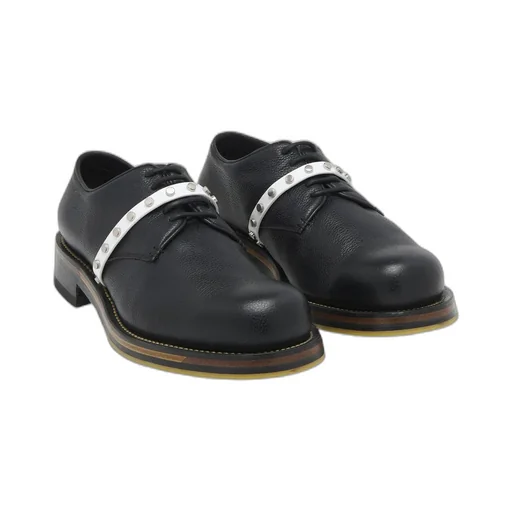 Stud-Embellished Lace-Up Shoes